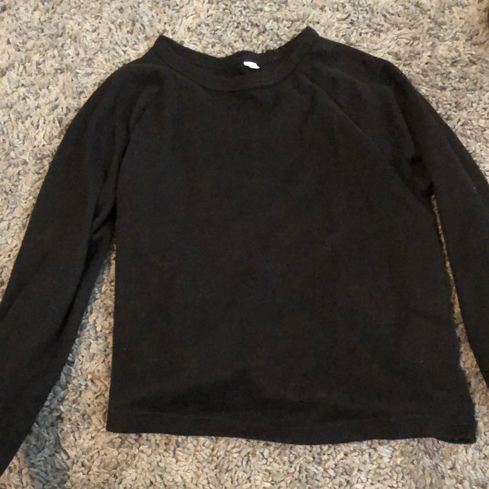 black sweater